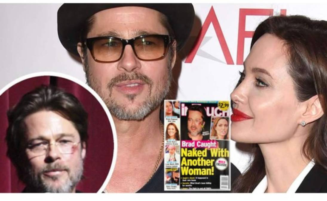 2. Cuando a Brad Pitt lo 'captaron' “desnudo con otra mujer”. Y, para más, ¡en la cama que compartía con Angie!