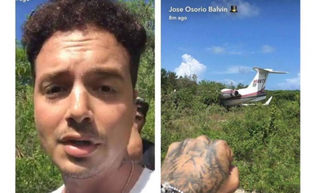 El avión donde viajaba J Balvin se estrelló en las Bahamas y fue el mismo cantante quien confirmó la noticia a través de las redes sociales. El colombiano que se encontraba de vacaciones en la isla del Caribe está a salvo tras que el avión chocara en un montarral. J Balvin subió un pequeño video a Snapchat diciendo que 'está bien' él y sus familiares.