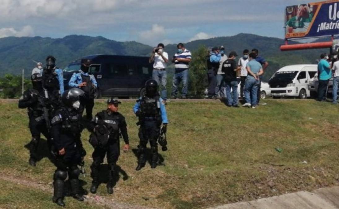 No hubo necesidad de lanzar gas lacrimógeno para controlar la situación.