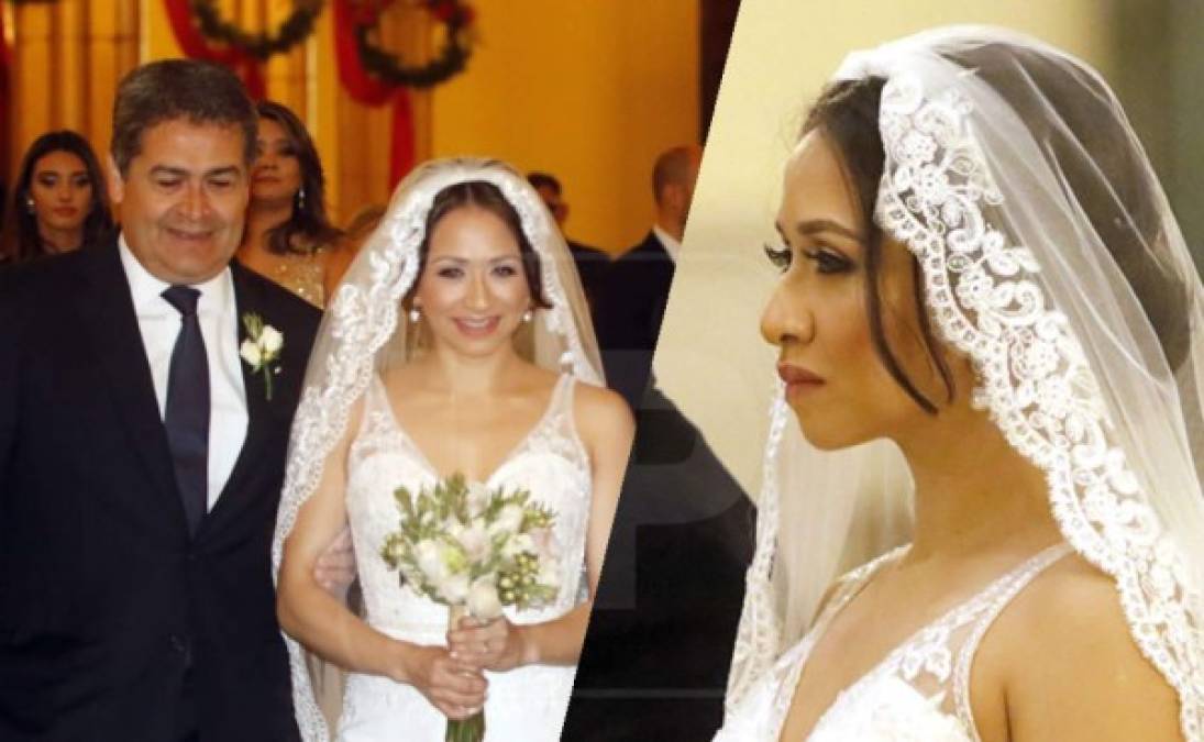 El presidente de Honduras Juan Orlando Hernández celebró la boda de su hija mayor Ivonne, quien se unió en sagrado matrimonio al joven David Rivera Gaekel.