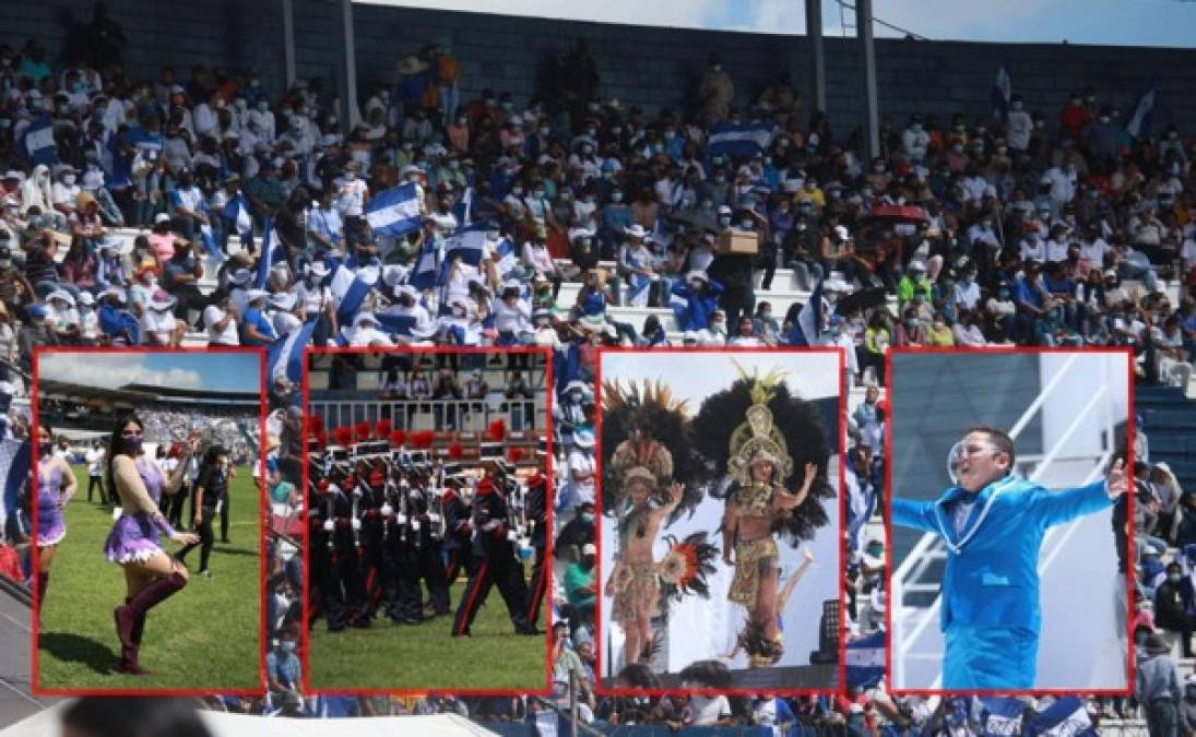 El estadio Nacional fue escenario una vez más de coloridas presentaciones en el cumpleaños de la Patria.