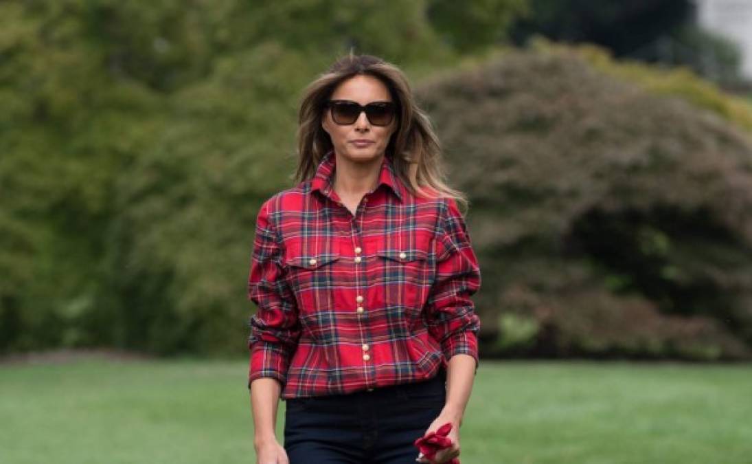 Melania Trump tuvo su primer acercamiento a la huerta de la Casa Blanca.