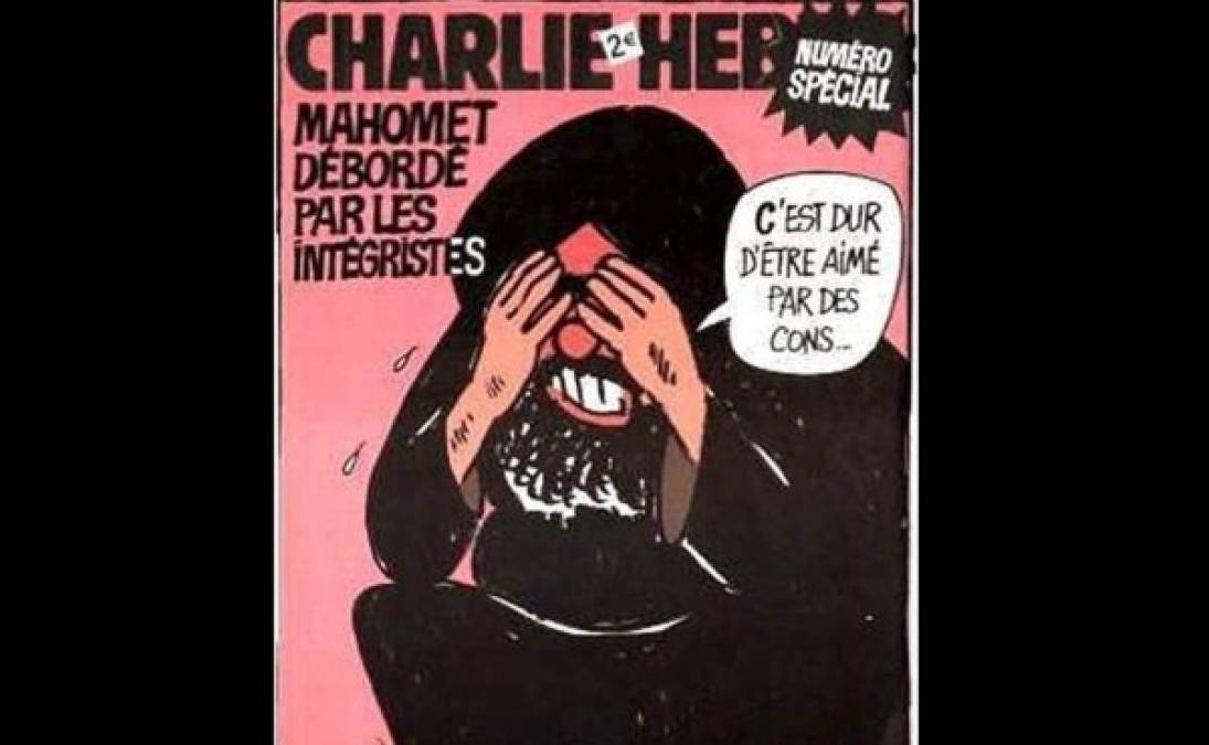 El diario satírico 'Charlie Hebdo' publicó una edición especial el 8 de febrero de 2006 en la que se veía una caricatura de Mahoma lamentándose por los fundamentalistas. 'Es difícil ser amado por idiotas', decía el dibujo en el que el profeta se tapaba la cara con las manos.