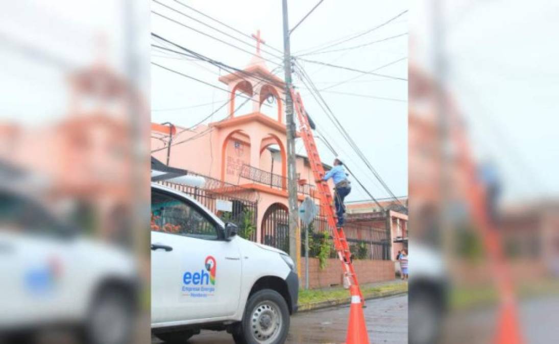 El Centro de Cofradía, el Parque El Cusuco y Bombas de Aguas de San Pedro, en San Pedro Sula, no tendrán energía.