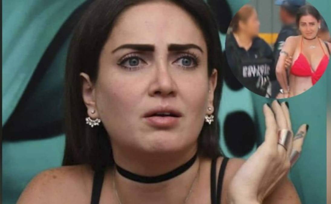 La celebrity mexicana e hija del cantante Alex Lora fue arrestada acusada de alterar el orden público, pero ella insiste en que la policía la detuvo solo para robarle.
