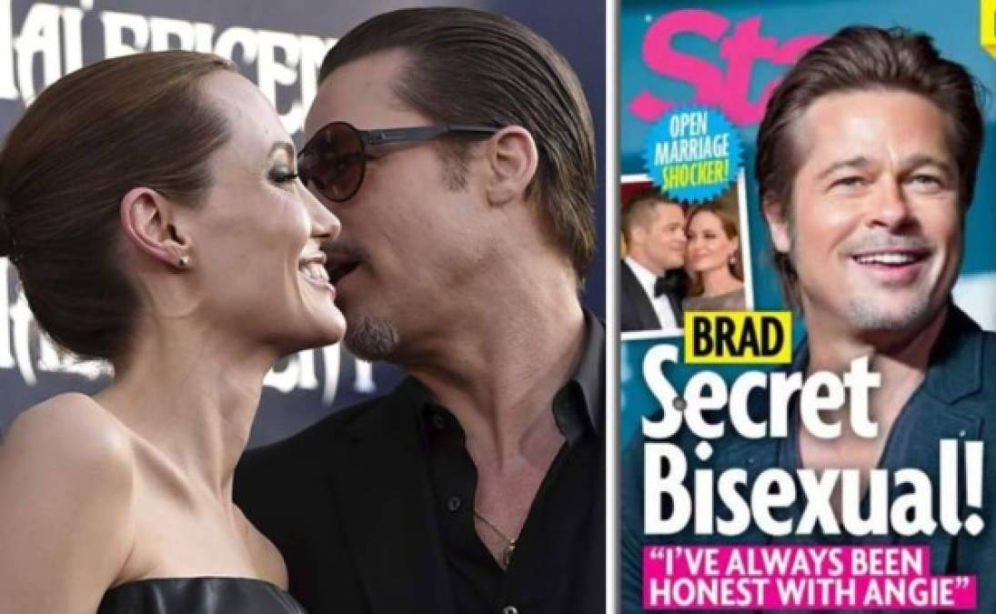 7. Cuando descubrieron que Brad era realidad bisexual, aunque Angelina ya lo sabía: “Siempre he sido honesto con Angie”.