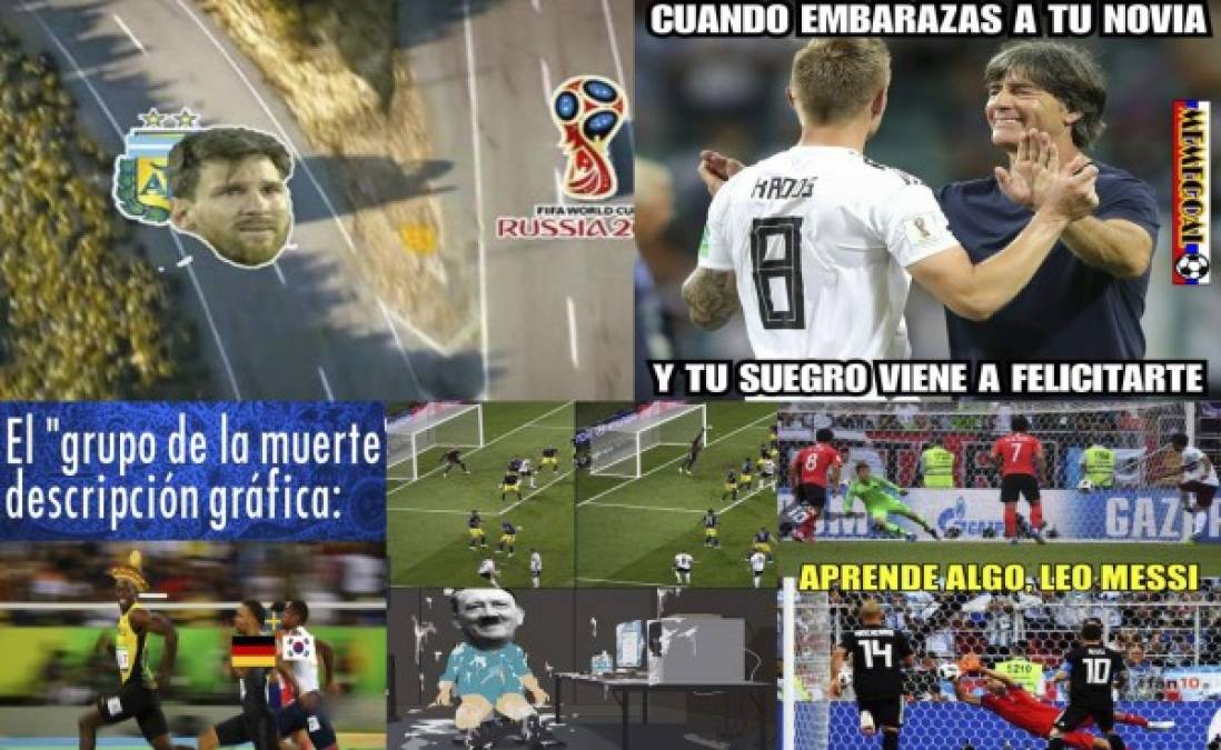 Los memes siguen haciendo de las suyas y con los últimos partidos que se han disputando en el Mundial han salido las burlas. Messi, Alemania, México son protagonistas.