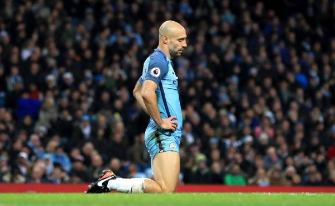 El lateral argentino Pablo Zabaleta es uno de los que sería sacrificado.