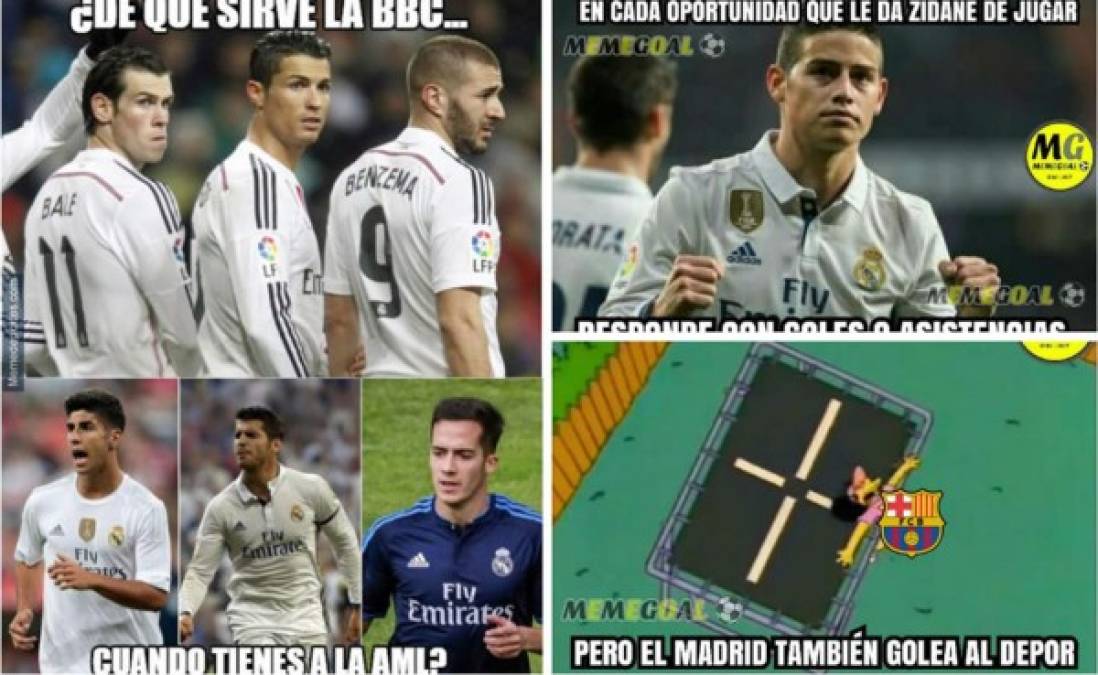 Te presentamos los mejores memes de la victoria por goleada del Real Madrid en el campo del Deportivo La Coruña (2-6) en la Liga Española.