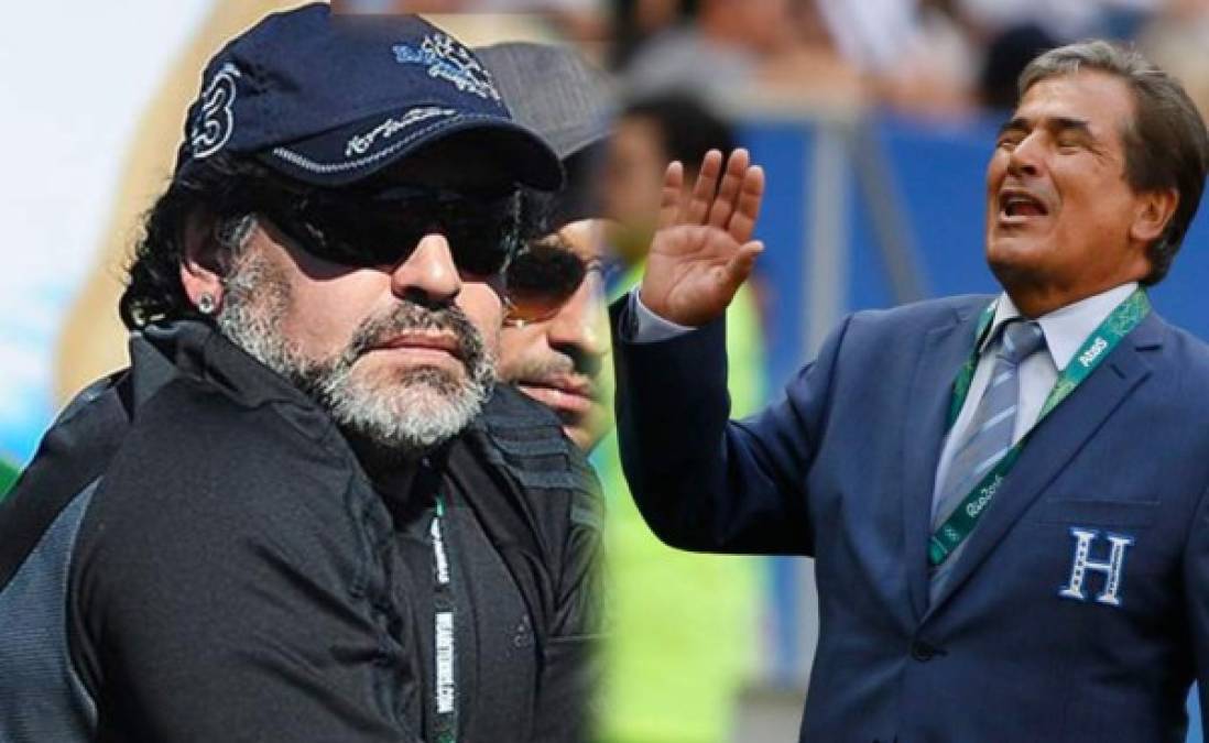 Maradona también estuvo envuelto en polémica con Honduras y Pinto luego de que el combinado catracho derrotó a Argentina en los Juegos Olímpicos de Brasil en el 2016. El astro disparó con fuerte mensaje: 'Honduras abe jugar muy bien al baseball pero de fútbol no saben nada', declaró. Cabe señalar que tuvo el error de indicar que era potencia en baseball.