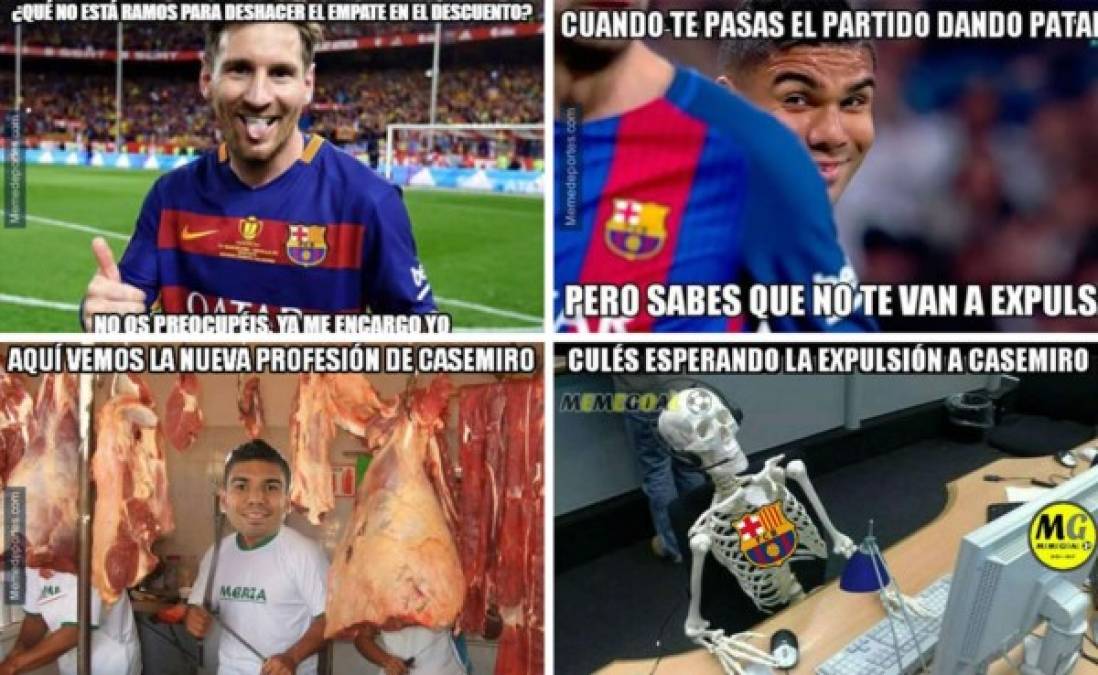 Las redes sociales se han inundado con memes tras la victoria del Barcelona sobre el Real Madrid con un gol de Messi en el tiempo de descuento.