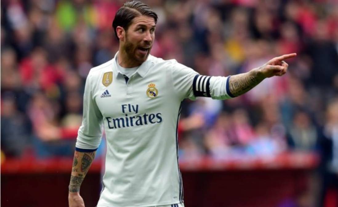 El capitán Sergio Ramos encabezará la defensa del Real Madrid.