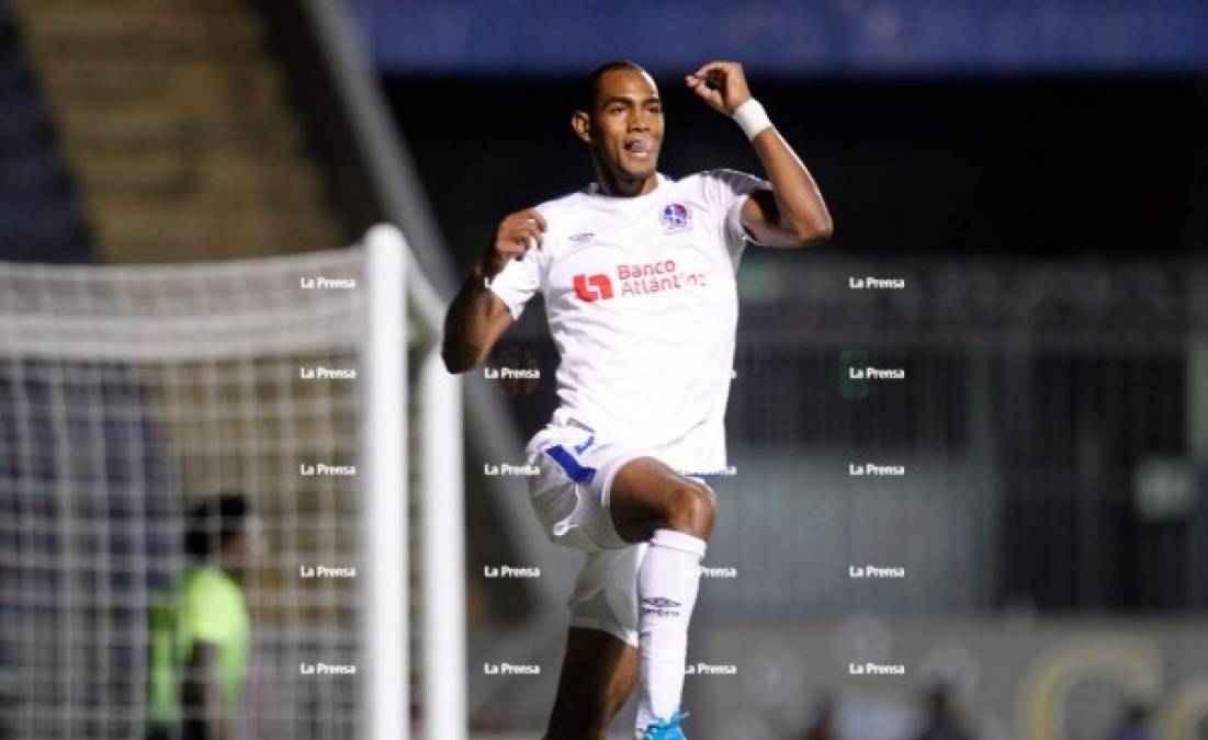 Jerry Bengtson abrió el marcador para el Olimpia ante Real de Minas.