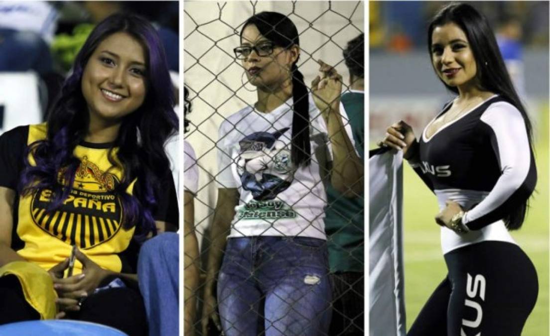 Ellas ponen el ambiente en la cuarta jornada del Torneo Apertura 2018 de la Liga Nacional del fútbol hondureño.