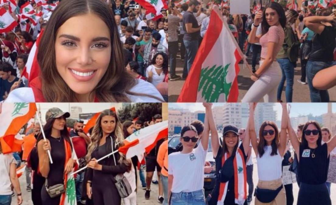 Mientras que en Instagram el #LebaneseWomen es usado para destacar a las mujeres bellas que asisten a las protestas en Beirut, Líbano.