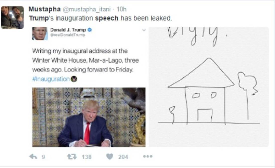 El magnate afirmó que estaba escribiendo su discurso en la 'Casa Blanca de Invierno', su resort en la Florida, Mar-a-Lago.