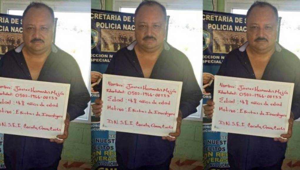 En enero del 2015, Javier Hernández fue capturado con 14 mil dólares en Corinto.