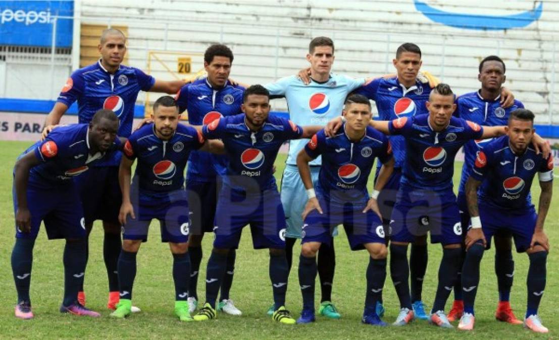 El once titular del Motagua en la ida de la semifinal.