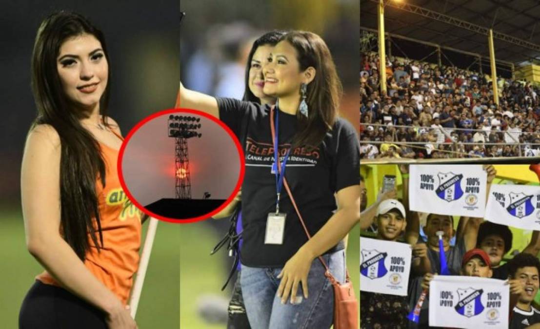 Las imágenes del ambientazo que se ha vivido en el estadio Humberto Micheletti en el partido entre Honduras Progreso y Real de Minas en la triangular por el descenso. Fotos Yoseph Amaya y Neptalí Romero