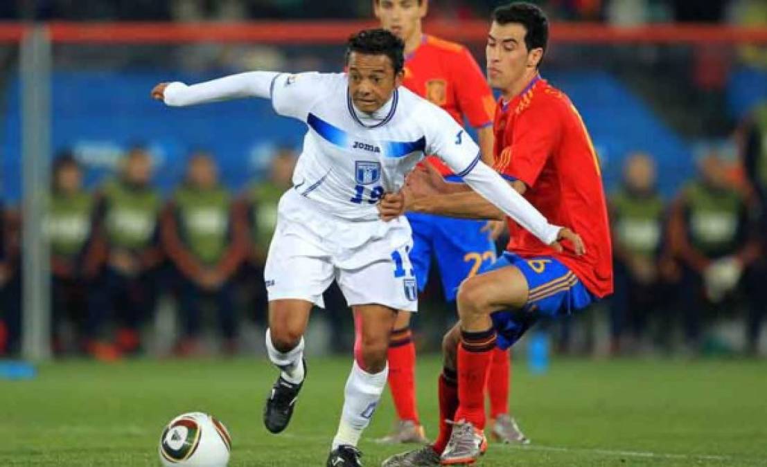 Danilo Turcios es de los mejores mediocampistas que han vestido la camiseta de la Selcción de Honduras. Jugó el Mundial del 2010.