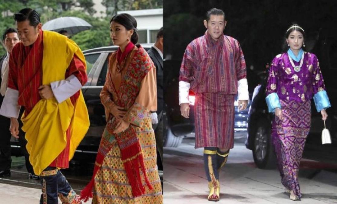 Además de los más altos representantes de la realeza europea, también estuvieron muchos dignatarios de la asiática como el rey de Bután Jigme Khesar Namgyal Wangchuck y su esposa, la reina Jetsun Pema. Ambos usaron con los trajes de gala tradicionales de su país.<br/><br/>