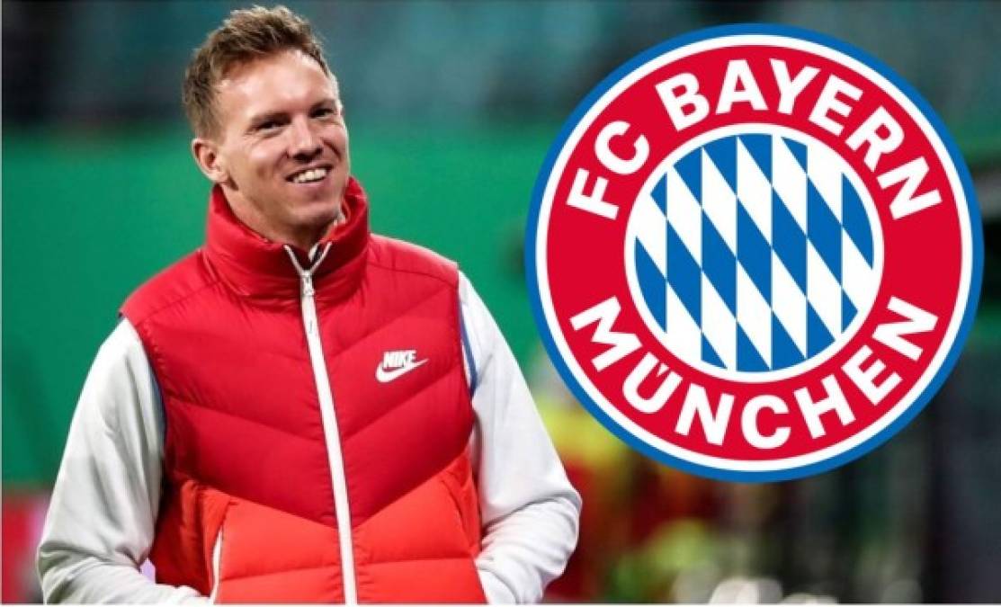 Julian Nagelsmann - El entrenador alemán de 33 años dejará al final de temporada el RB Leipzig y dirigirá en la próxima campaña al todopoderoso Bayern Múnich. Es más joven que el portero Manuel Neuer. Los bávaros han pagado más de 25 millones de euros para liberarlo del Leipzig.