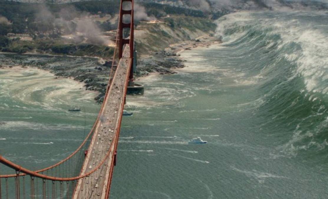 1. California, Estados Unidos. La falla de San Andrés que recorre la costa oeste de ese estado podría desencadenar en un gran terremoto en cualquier momento, advierten expertos, que temen que el mega sismo podría alcanzar una magnitud de entre 8 y 10 en la escala de Richter. Imagen película San Andreas.