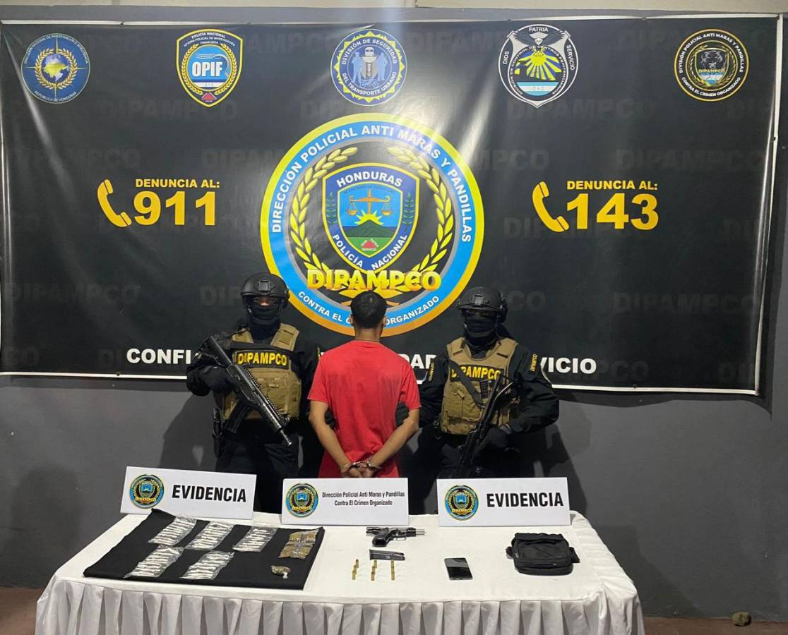 Arrestan a “Lunay”, presunto gatillero de la MS en San Pedro Sula