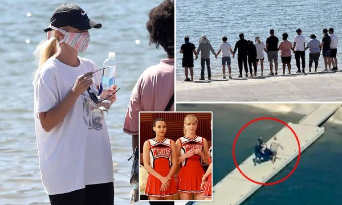Algunos de los compañeros de reparto de Rivera en Glee fueron al lago el lunes por la mañana después de que las autoridades recuperaron el cuerpo. Estos fueron captados tomados de las manos en la orilla junto a la familia de la actriz mientras esperaban la confirmación de la identidad del cadáver.<br/><br/>