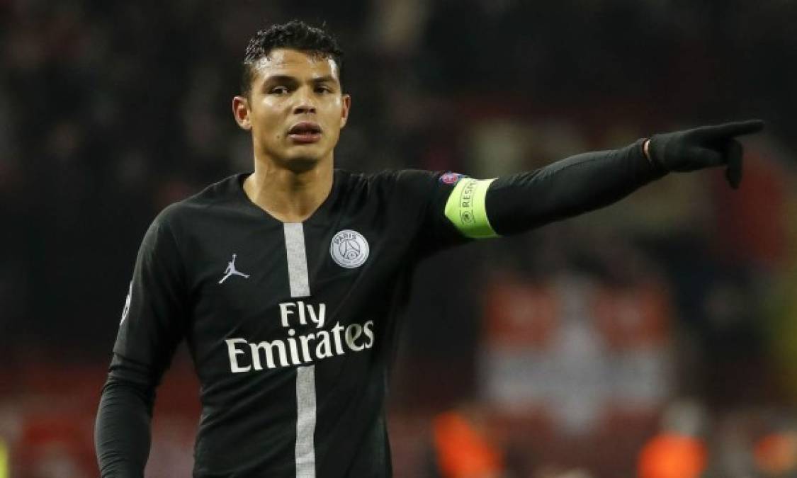 Thiago Silva: Es uno de los líderes en la zaga central del PSG. Hace pareja en la zona defensiva con Marquinhos.