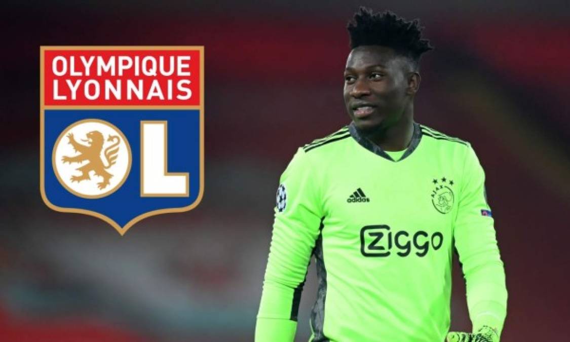 El portero del Ajax, André Onana, está cerca de marcharse al Olympique Lyon. El portal 'Vi.nl' ha informado que el guardameta camerunés ha llegado a un acuerdo con el equipo francés para las próximas cinco temporadas y estaría a la espera de que el club holandés llegue a un acuerdo con el cuadro galo.