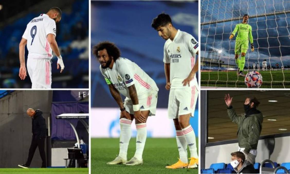 Las imágenes de la dolorosa derrota que ha sufrido el Real Madrid en su debut de la nueva edición de la UEFA Champions League 2020-2021 tras perder (2-3) contra el Shakhtar Donetsk. La cara de Zidane, un poemsa.