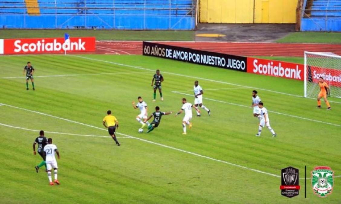 Marlon 'Machuca' Ramírez sacó este disparo de zurda para el empate del Marathón 2-2 ante Portland Timbers.