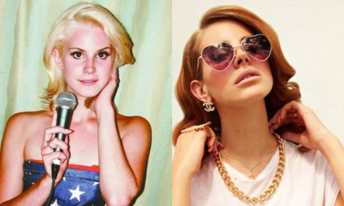 Lana del Rey: No siempre fue una exótica diva pelirroja. Al parecer antes de saltar a la fama era una muchachita rubia bastante sencilla.