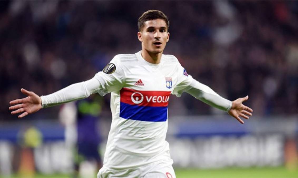 Houssem Aouar: Centrocampista francés de 20 años que ha comenzado a brillar en el Lyon, es otro de los pedidos de Pep Guardiola para el Manchester City. Se le llama como el 'Mago de Francia'.