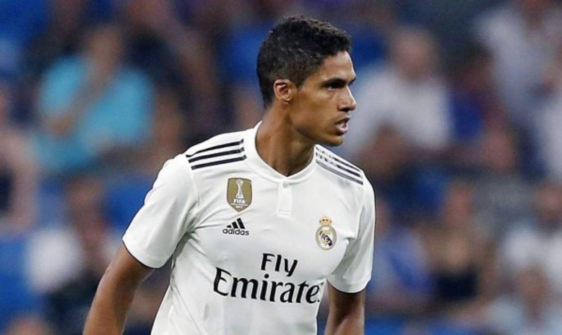 5. Raphael Varane - Tiene un valor de mercado de 80 millones de euros.