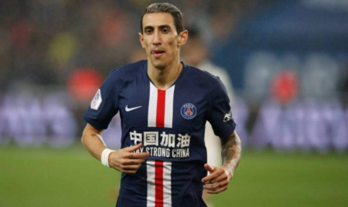 Ángel di María: El argentino es otra baja sensible del PSG para el duelo ante Barcelona.