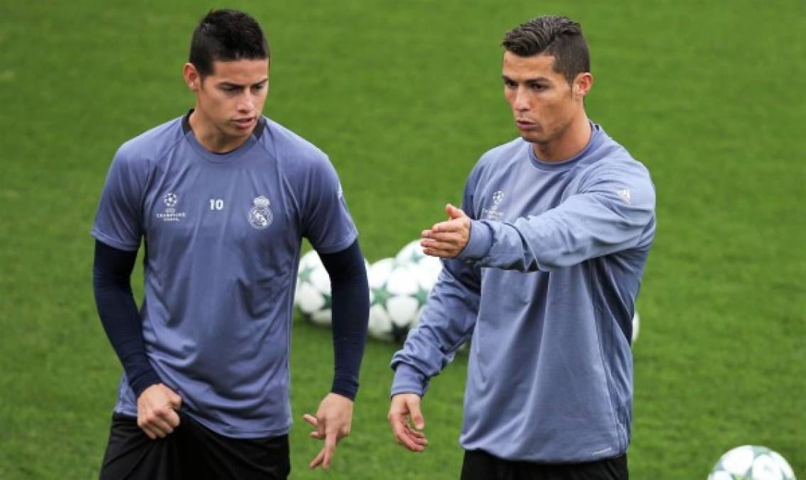 Según se apunta desde algunos medios colombianos, Cristiano Ronaldo le habría solicitado a la directiva del Real Madrid la vuelta de James Rodríguez al Santiago Bernabéu para ayudar a revertir la crisis que vive el club blanco en la Liga Española.