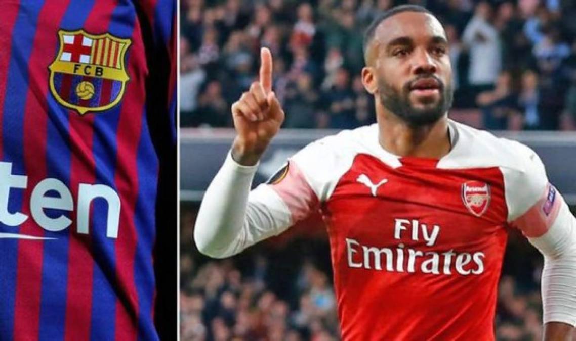 Alexandre Lacazette: El delantero del Arsenal ha hablado enTelefoot del posible interés del Barça en hacerse con sus servicios. 'Es halagador' dijo. Según publica The Sun, el conjunto azulgrana contempla al francés como una opción interesante para reforzarse y estaría dispuesto a ofrecer 80 millones de euros.