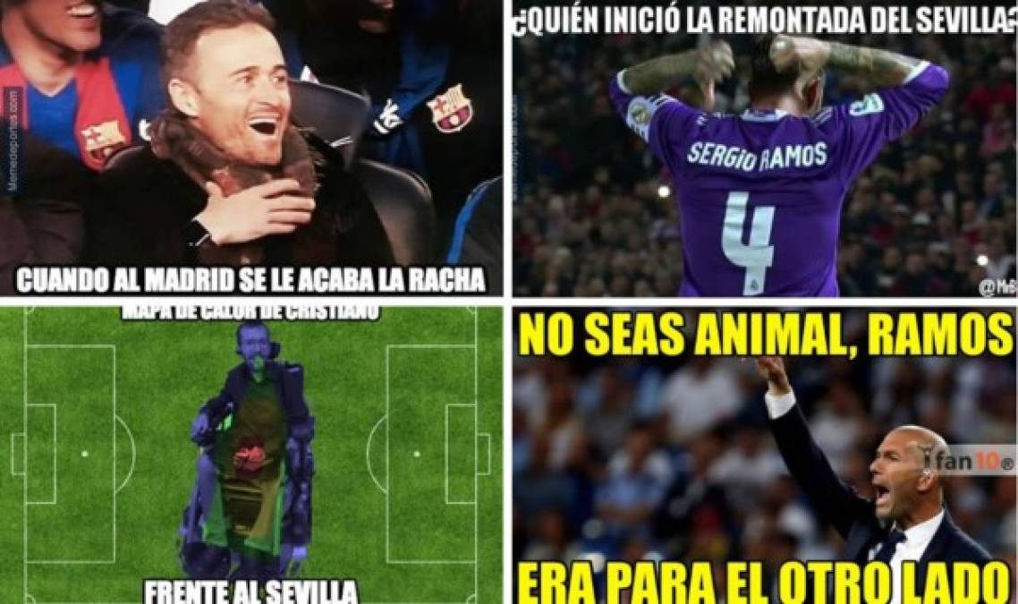 Los memes por la derrota del Real Madrid ante el Sevilla no se han hecho esperar en las redes sociales. Cristiano Ronaldo y Sergio Ramos han sido protagonistas.