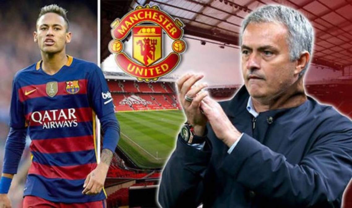 El diario deportivo español Sport anunció en su portada de este sábado el plan de José Mourinho para 'cubrir de oro' a Neymar y llevarlo al Manchester United. 'Lejos de Messi sí podrás aspirar a ser el número 1 del mundo', le habría dicho el estratega.