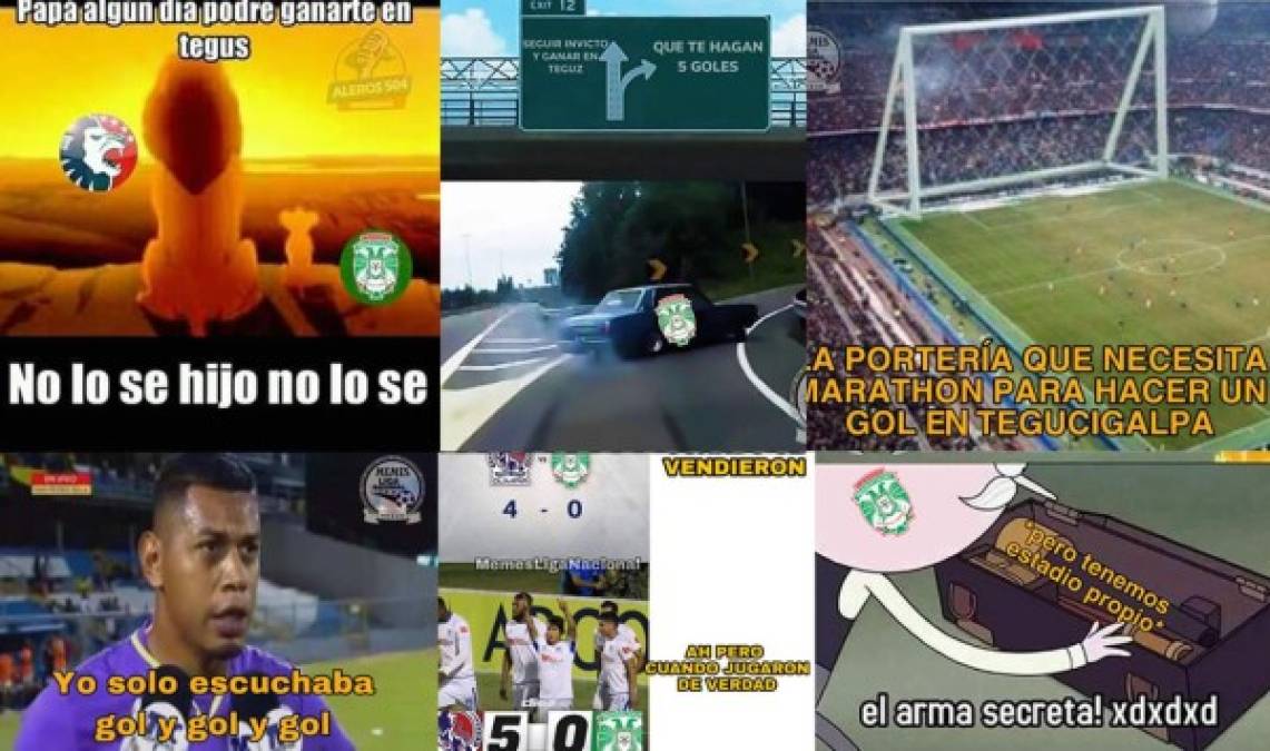 Los divertidos memes que dejó la abultada victoria de Olimpia (5-0) contra el Marathón en el estadio Nacional.