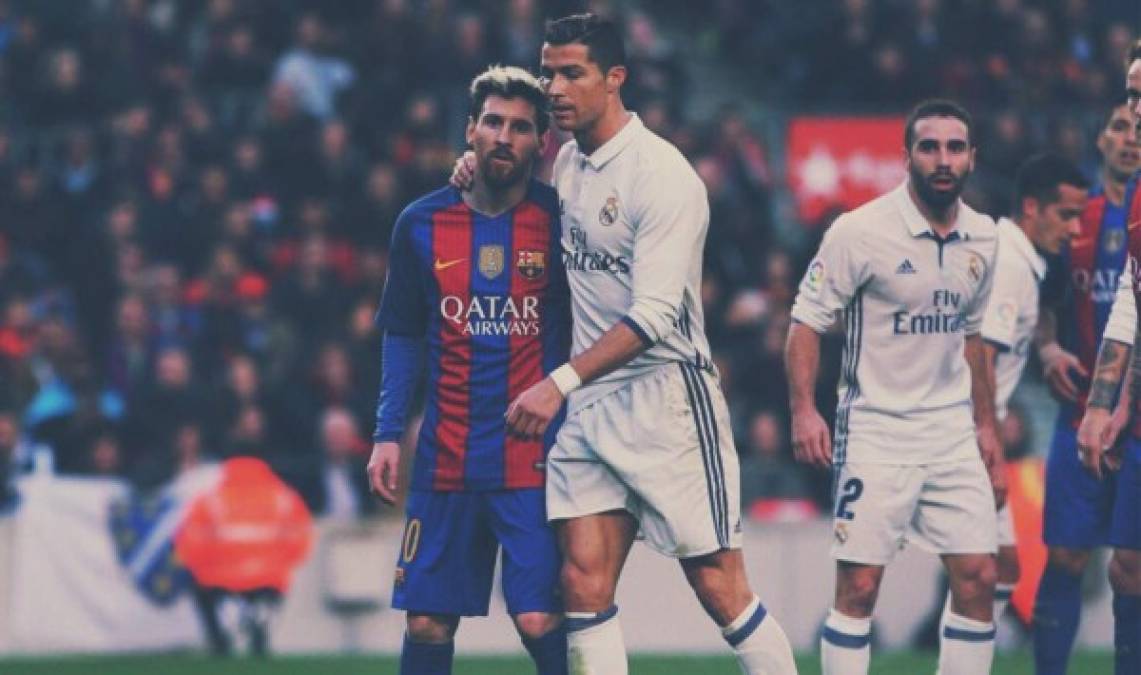 El clásico entre Barcelona y Real Madrid finalizó empatado 1-1 en el Camp Nou y nos dejó imágenes como pocas veces se ha visto, sobre todo por lo que hicieron Messi y Cristiano Ronaldo. Foto Twitter.