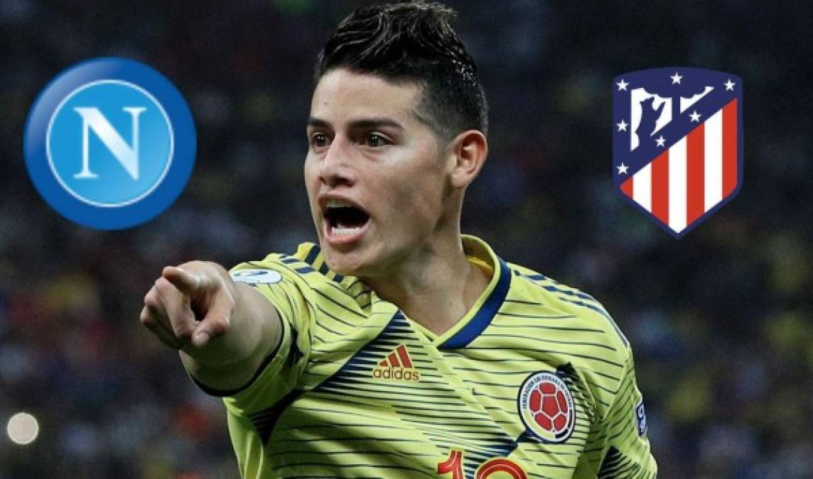 En España han informado que James Rodríguez es pretendido por el Napoli y el Atlético de Madrid. Lo que es un hecho es que el colombiano no jugará en Real Madrid.