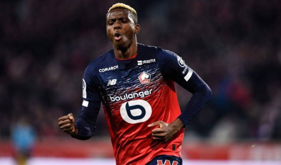 Victor Osimhen: Delantero de 21 años de edad que milita en el Lille de la primera división de Francia y es otro de los que tiene en la mira el FC Barcelona.