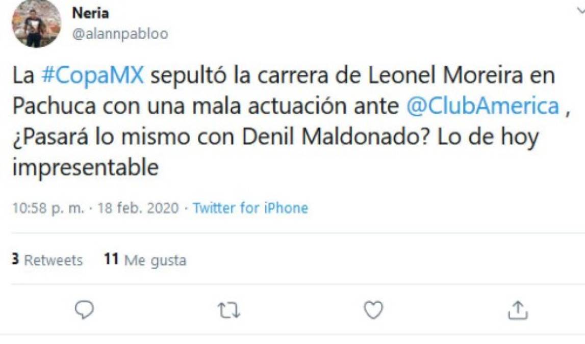 Estos son algunos de los mensajes sobre Denil Maldonado en México.