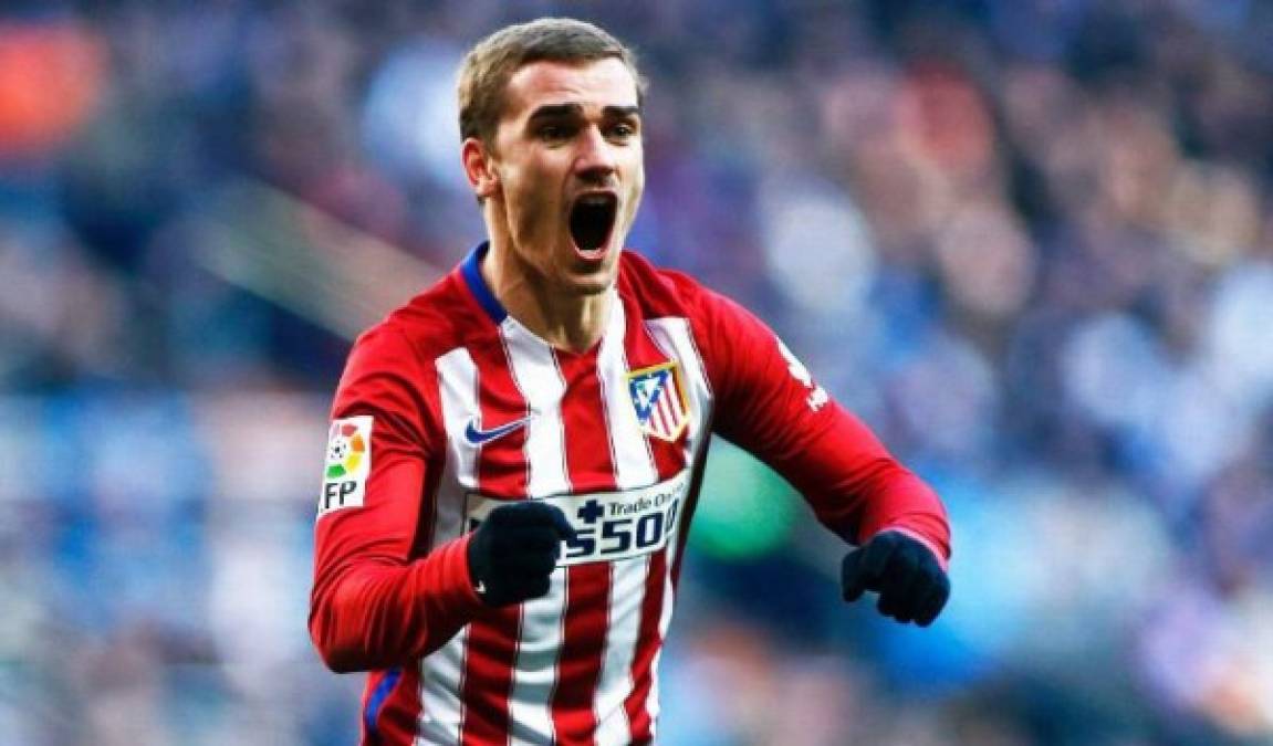 En el puesto 10 aparece el delantero francés Antoine Griezmann, la gran estrella del Atlético de Madrid.