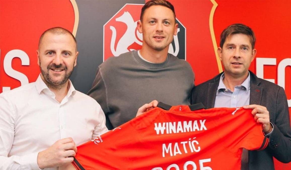 El Rennes de Francia ha fichado al mediocentro serbio Nemanja Matic por 2.000.000 €. Firma hasta junio de 2025 y llega procedente de la Roma. 
