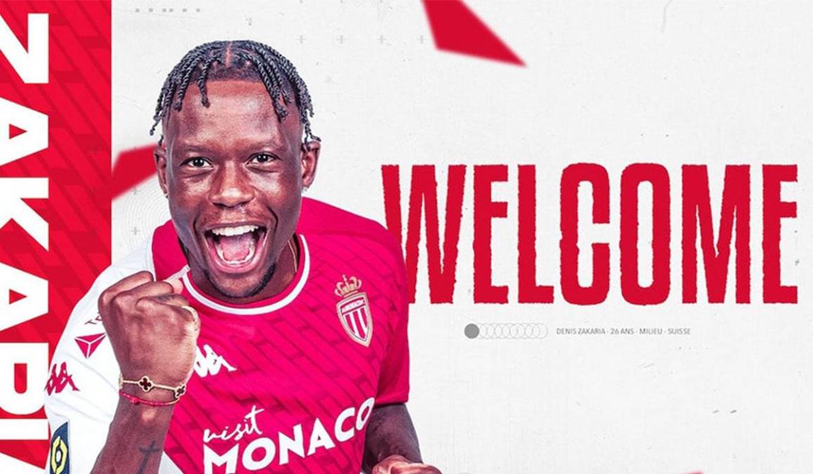 El Monaco de Francia ha fichado al mediocentro suizo Denis Zakaria por 20.000.000 €. Firma hasta junio de 2028.