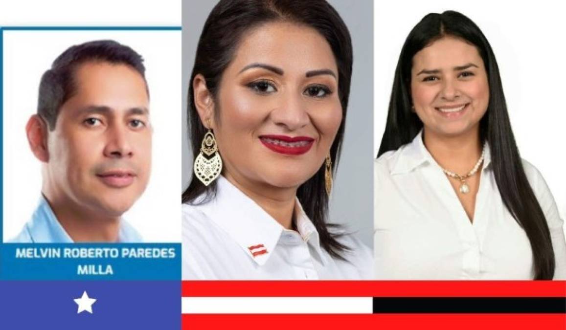 COPÁN: Melvin Paredes (31,470), Waleska Valenzuela (25,918), Isis Cuellar (6,957).